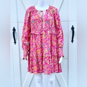 🔥 Closet Clearout!🔥 House of Harlow 1960Pink Floral Babydoll Dress